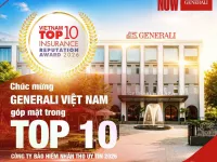 GENERALI VIỆT NAM GIỮ VỮNG VỊ THẾ TOP 10 CÔNG TY BẢO HIỂM NHÂN THỌ UY TÍN 2026